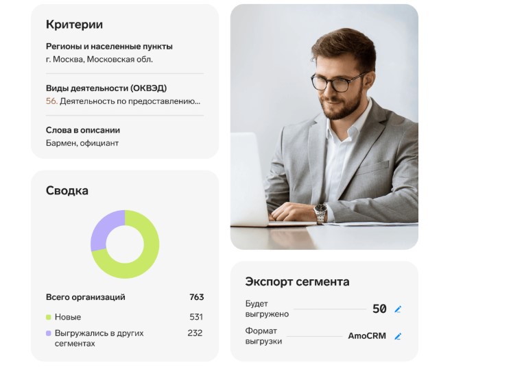 Контур.Поиск клиентов функции