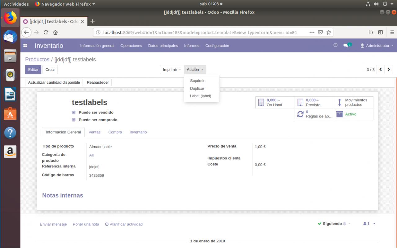 odoo цены