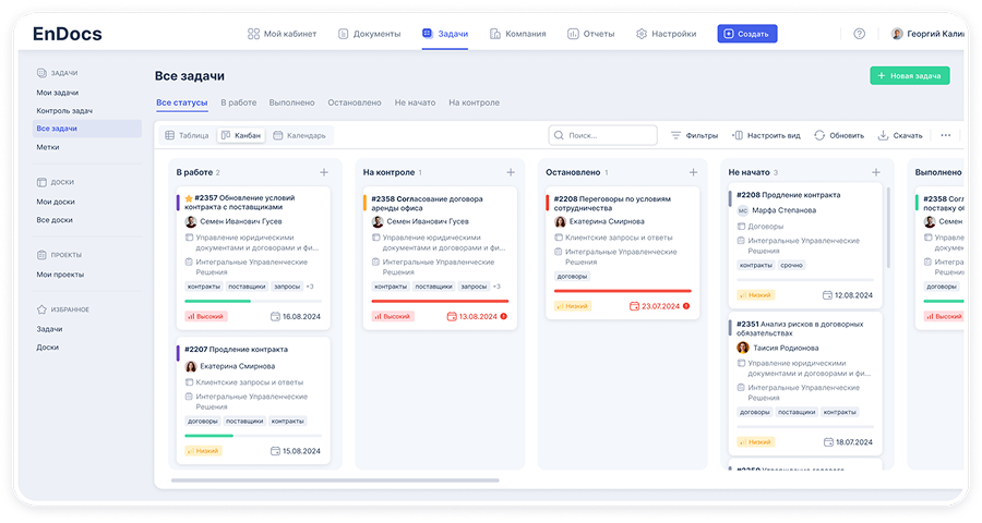 EnDocs функции